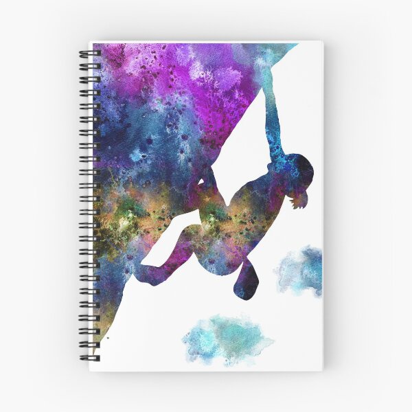 Item preview, Rock climbing extreme sport women, watercolor rock climbing designed and sold by Rosaliartbook.