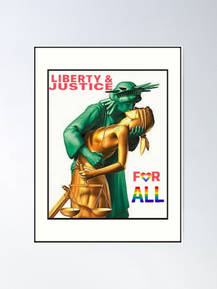 liberty-and-justice-for-all-3-poster-for-sale-by-junimos-redbubble for Free Printable And Justice For All Poster Liberty and Justice for all <3