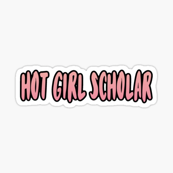hot girl scholar Sticker