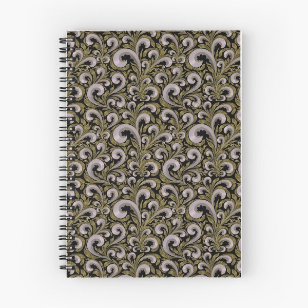 Item preview, Intricate Victorian Scroll Pattern With Deep Purples and Greens designed and sold by Nugget Of Happiness.