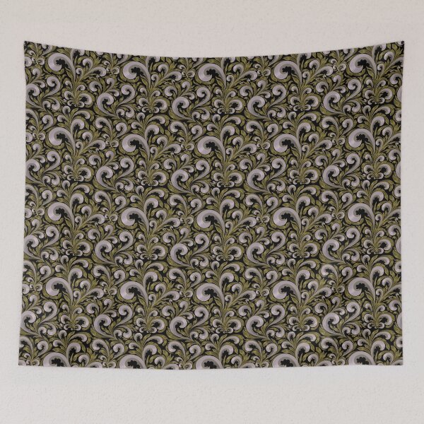 Item preview, Intricate Victorian Scroll Pattern With Deep Purples and Greens designed and sold by Nugget Of Happiness.