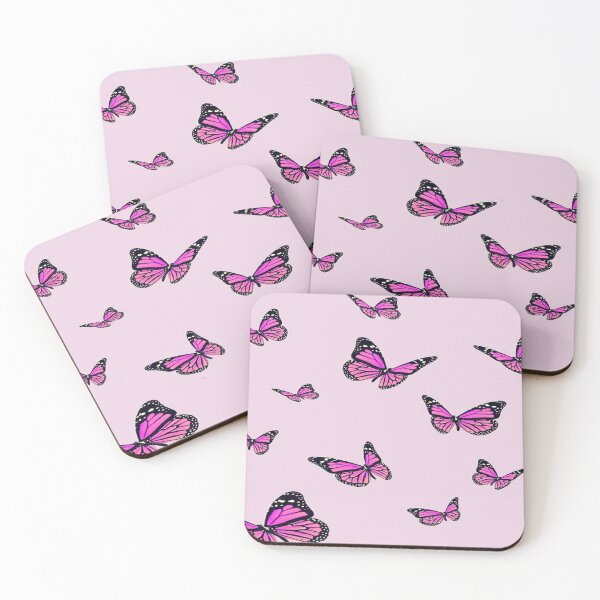 Item preview, pink butterflies designed and sold by sqftv.