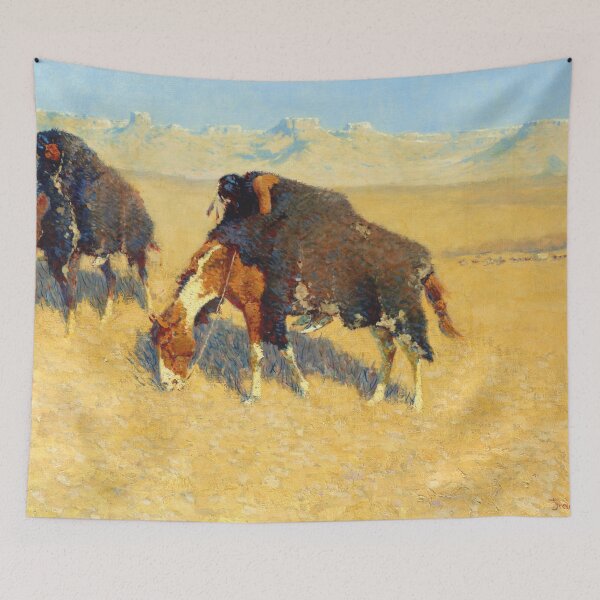 Item preview, Frederic Remington - Indians Simulating Buffalo designed and sold by Impressionist Masters.