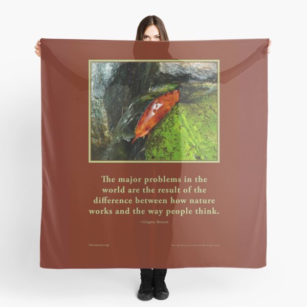 How Nature Works - G. Bateson quote Novasutras Scarf