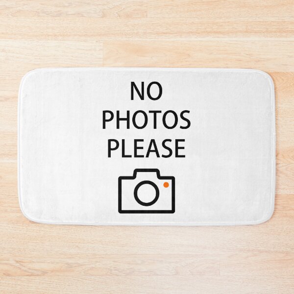 Item preview, No Photos Please Funny Quote With Camera designed and sold by ByTekk.