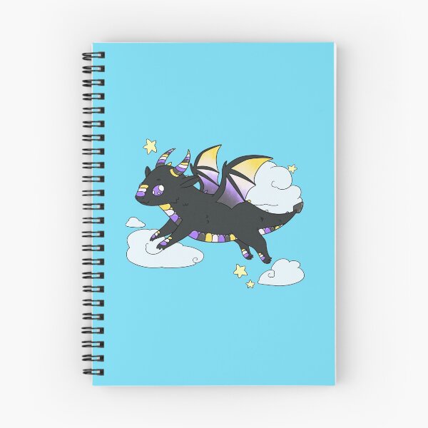 Item preview, Nonbinary Pride Dragon designed and sold by Cardstock Crow.
