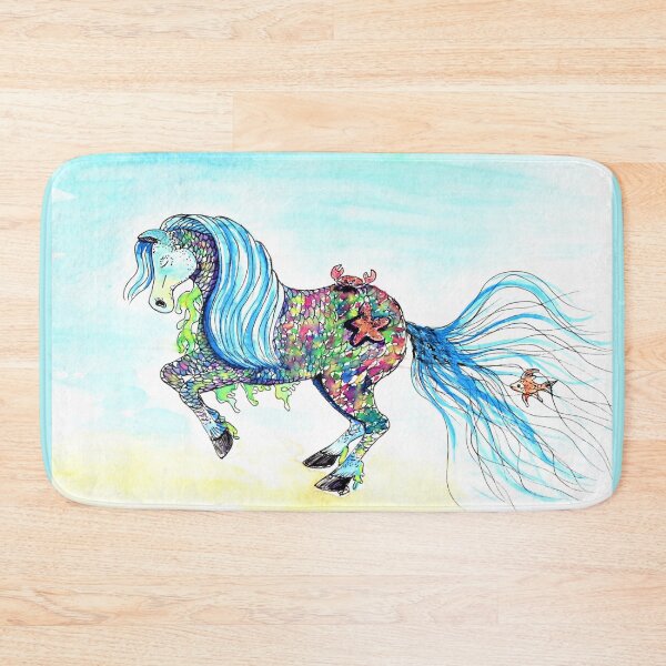 Item preview, Wihwin Sea Horse Illustration designed and sold by Art by Kirsten Sneath.