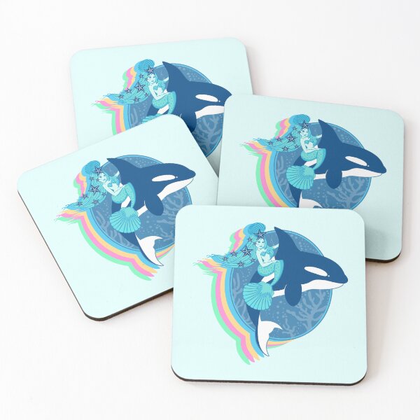 Item preview, The Orca and the Mermaid designed and sold by hickhopshop.