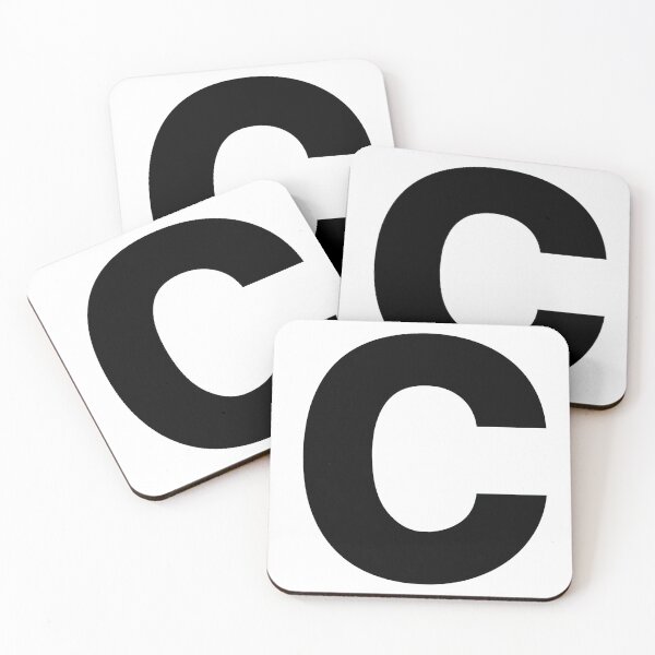 Item preview, letter C english black lowercase designed and sold by cheetomask.