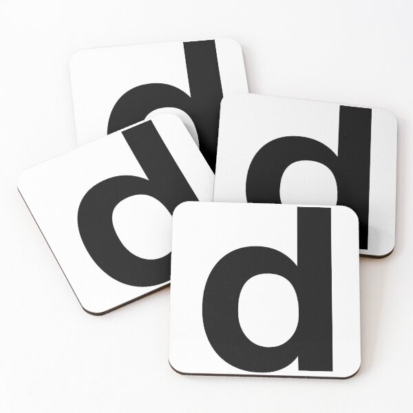 Item preview, letter D english black lowercase designed and sold by cheetomask.