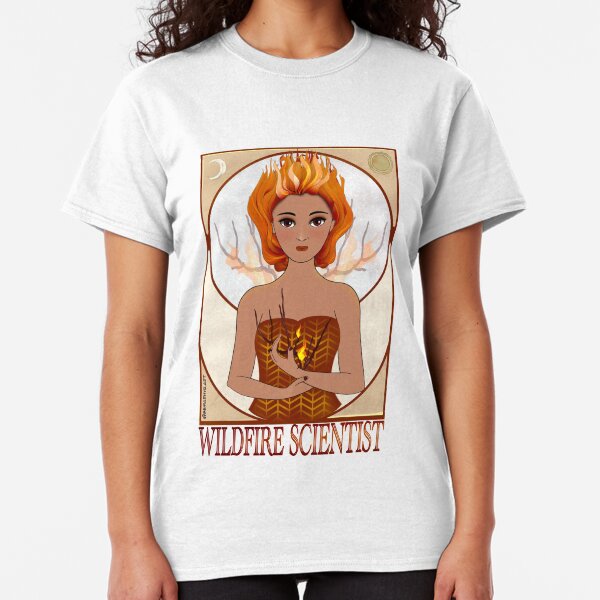 Wildfire Scientist (SciArt Nouveau) Classic T-Shirt
