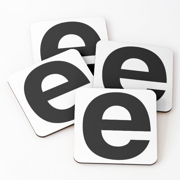 Item preview, letter E english black lowercase designed and sold by cheetomask.