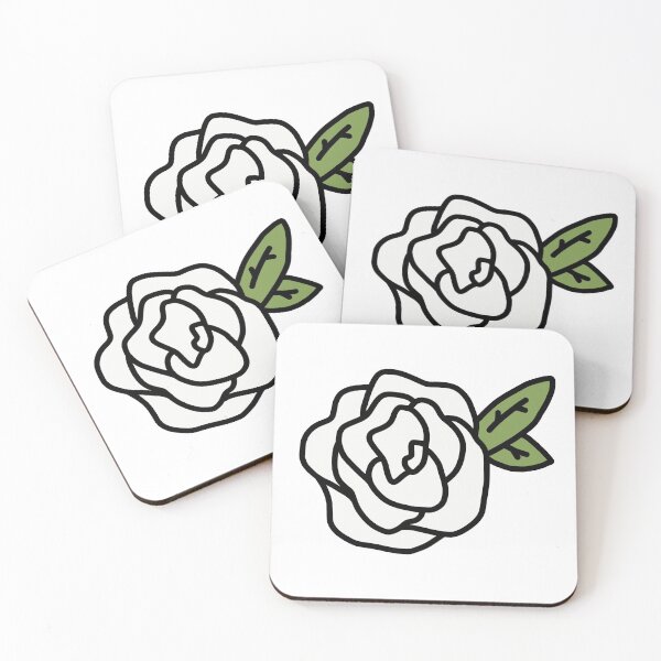 Item preview, White Rose Doodle designed and sold by emilyawell.