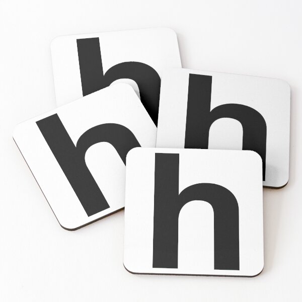 Item preview, letter H english black lowercase designed and sold by cheetomask.