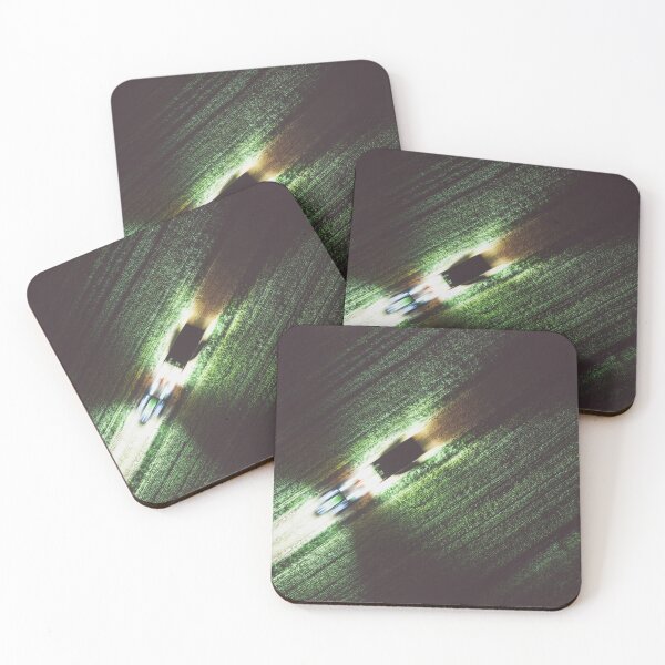 Item preview, Abstract top down image of farmland and driving tractor designed and sold by Lukasz Szczepanski.