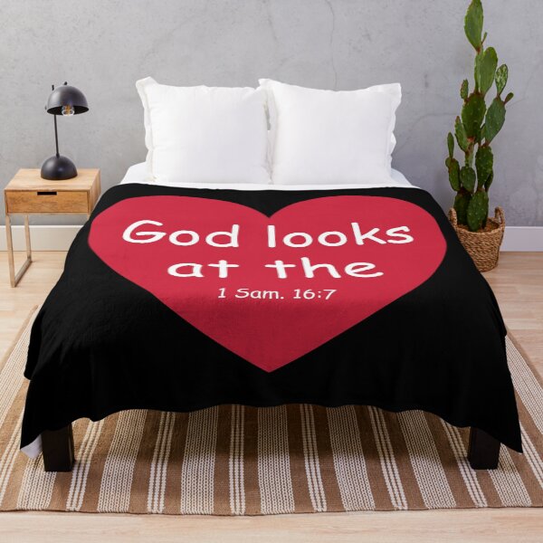 Item preview, God Looks at the Heart - Bible Verse designed and sold by ShareYourFaith.