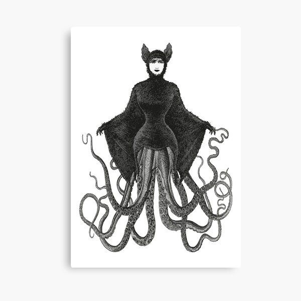 Hybrid Octopus Bat Woman | Hybrids | Hybrid Creatures | Canvas Print