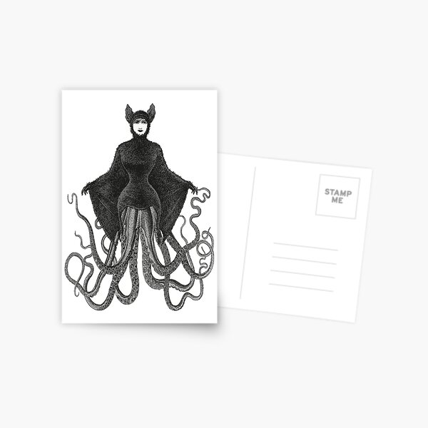 Hybrid Octopus Bat Woman | Hybrids | Hybrid Creatures | Postcard