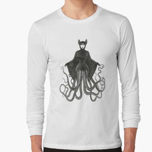 Hybrid Octopus Bat Woman | Hybrids | Hybrid Creatures | Long Sleeve T-Shirt