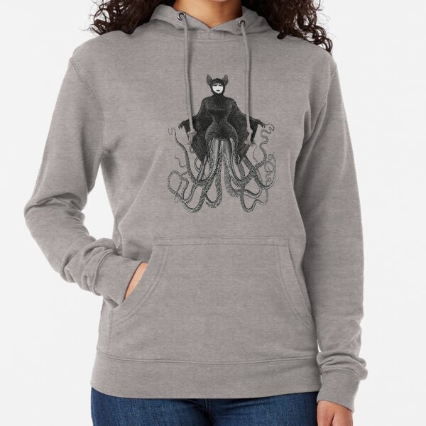 Hybrid Octopus Bat Woman | Hybrids | Hybrid Creatures | Lightweight Hoodie
