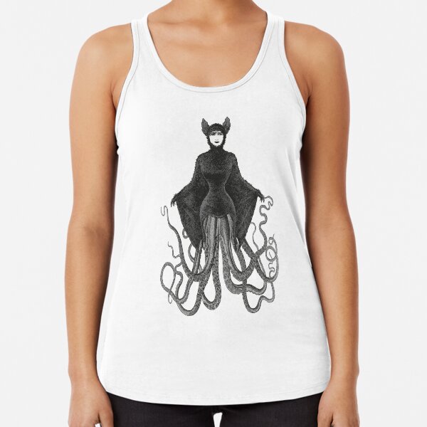 Hybrid Octopus Bat Woman | Hybrids | Hybrid Creatures | Racerback Tank Top