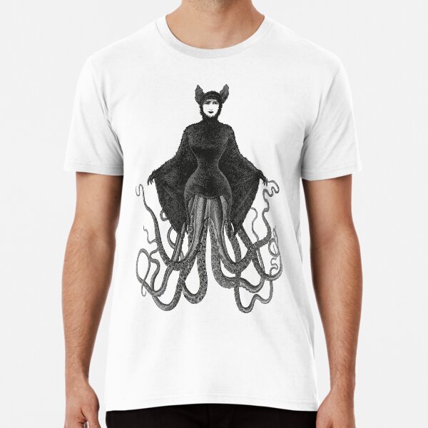 Hybrid Octopus Bat Woman | Hybrids | Hybrid Creatures | Premium T-Shirt
