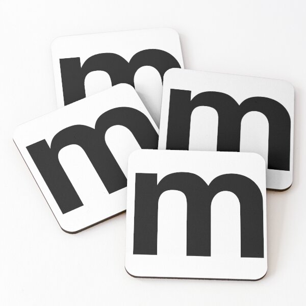 Item preview, letter M english black lowercase designed and sold by cheetomask.