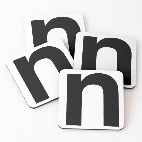 Item preview, letter N english black lowercase designed and sold by cheetomask.