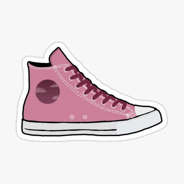Pink Converse Glossy Sticker