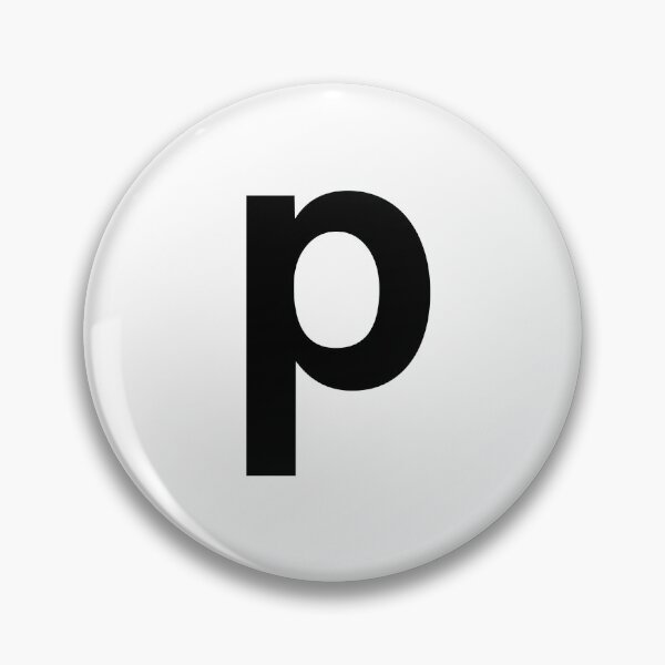 Item preview, letter P english black lowercase designed and sold by cheetomask.
