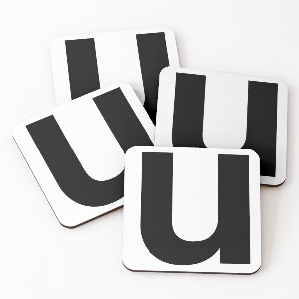 Item preview, letter U english black lowercase designed and sold by cheetomask.