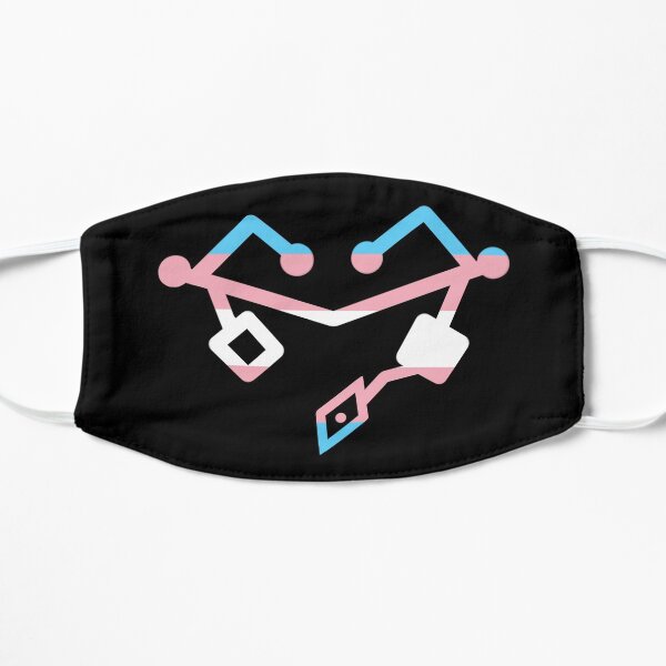 Trans Heart Flat Mask