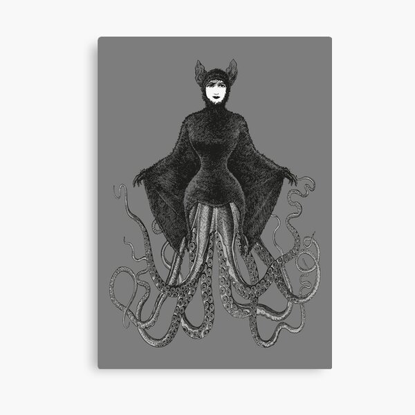 Hybrid Octopus Bat Woman | Hybrids | Hybrid Creatures | Canvas Print