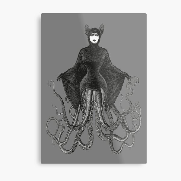 Hybrid Octopus Bat Woman | Hybrids | Hybrid Creatures | Metal Print