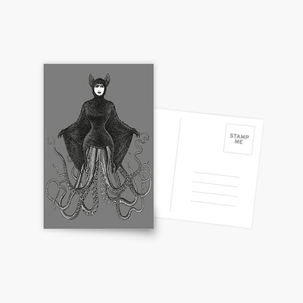 Hybrid Octopus Bat Woman | Hybrids | Hybrid Creatures | Postcard