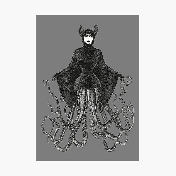 Hybrid Octopus Bat Woman | Hybrids | Hybrid Creatures | Photographic Print