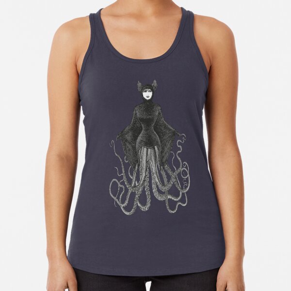 Hybrid Octopus Bat Woman | Hybrids | Hybrid Creatures | Racerback Tank Top