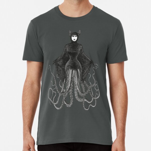 Hybrid Octopus Bat Woman | Hybrids | Hybrid Creatures | Premium T-Shirt