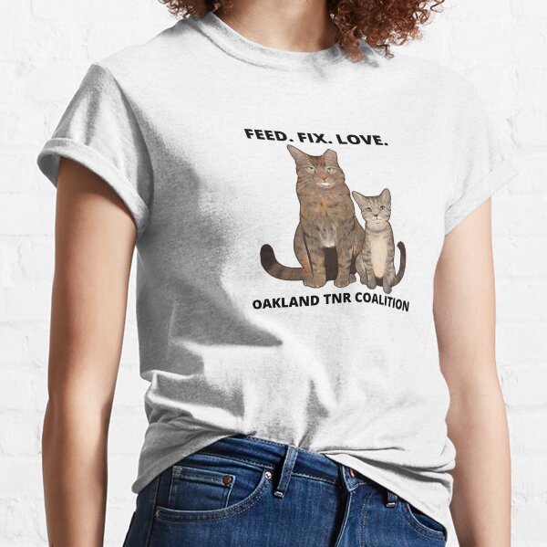 Feed Fix Love - Feral Cat Awareness Classic T-Shirt