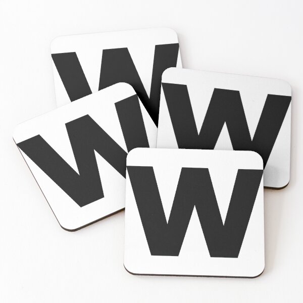 Item preview, letter W english black lowercase designed and sold by cheetomask.