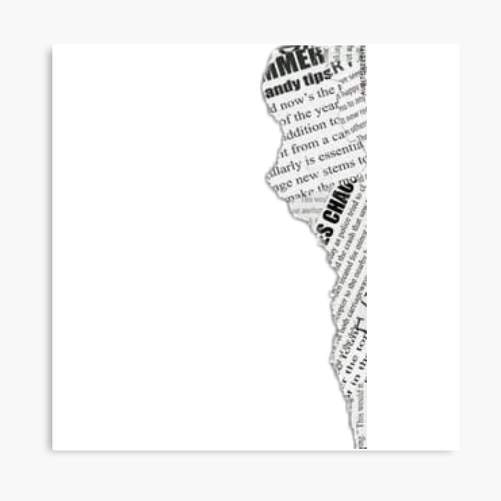 Ripped Newspaper Poster By Rinaelizabeth Redbubble