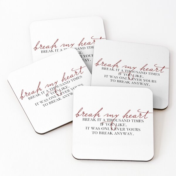Item preview, break my heart designed and sold by lovely-lyrics.