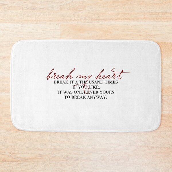 Item preview, break my heart designed and sold by lovely-lyrics.