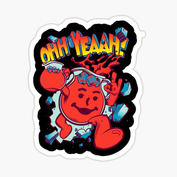 Kool Aid Man Stickers Redbubble - roblox one punch man face decal