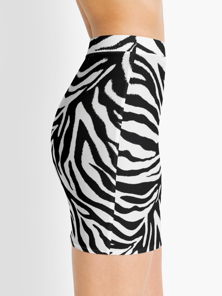 "Zebra Stripe 1 Black and White" Mini Skirt for Sale by yonni | Redbubble