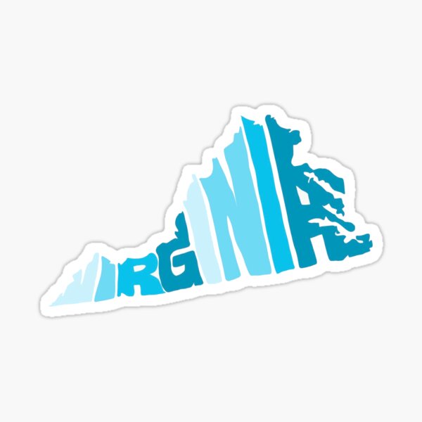 VIRGINIA VA Glossy Sticker