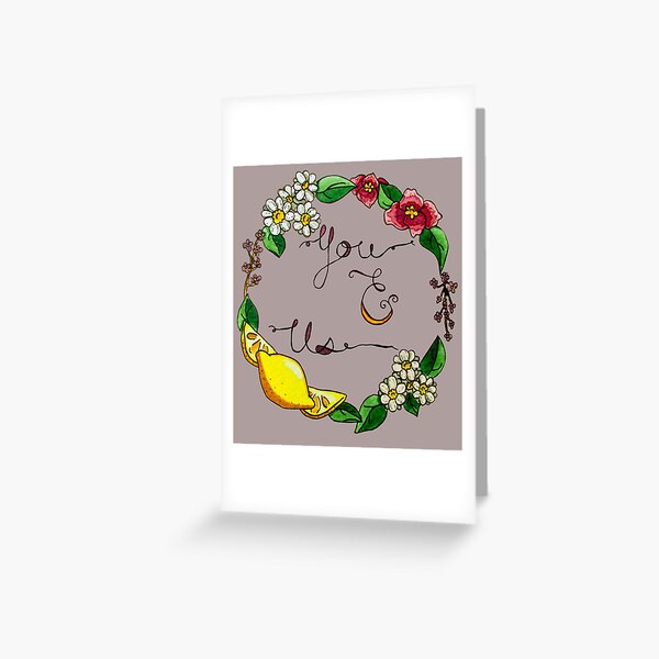 You and Us Greeting Card