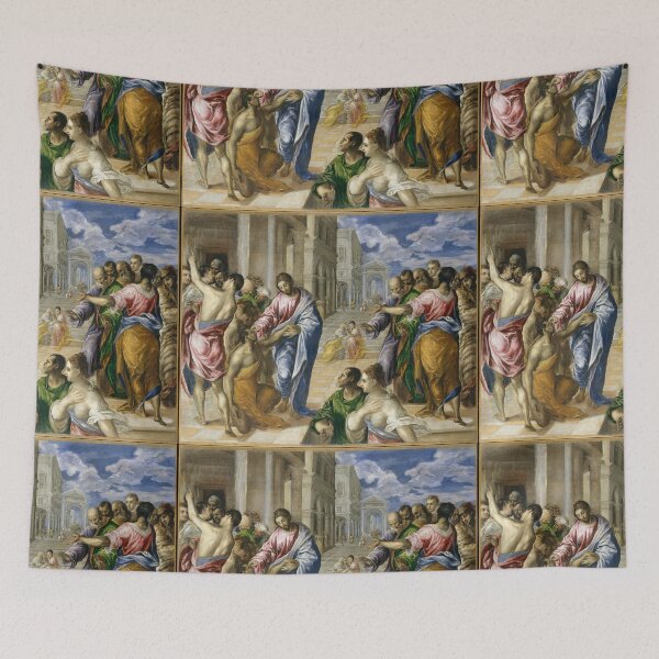 Item preview, Jesus Christ Healing the Blind by El Greco 1570 painting designed and sold by Love30smovies.
