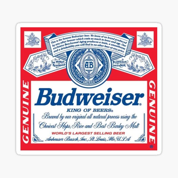 Budweiser Sticker