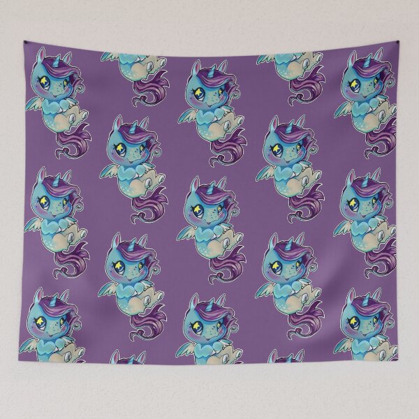 Item preview, Baby blue Alicorn  designed and sold by ArtOfBianca.